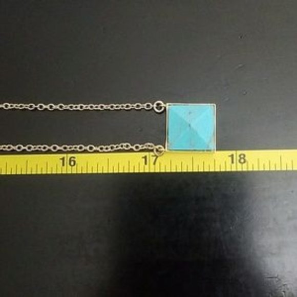 Long Turquoise & Gold Necklace - Picture 4 of 6